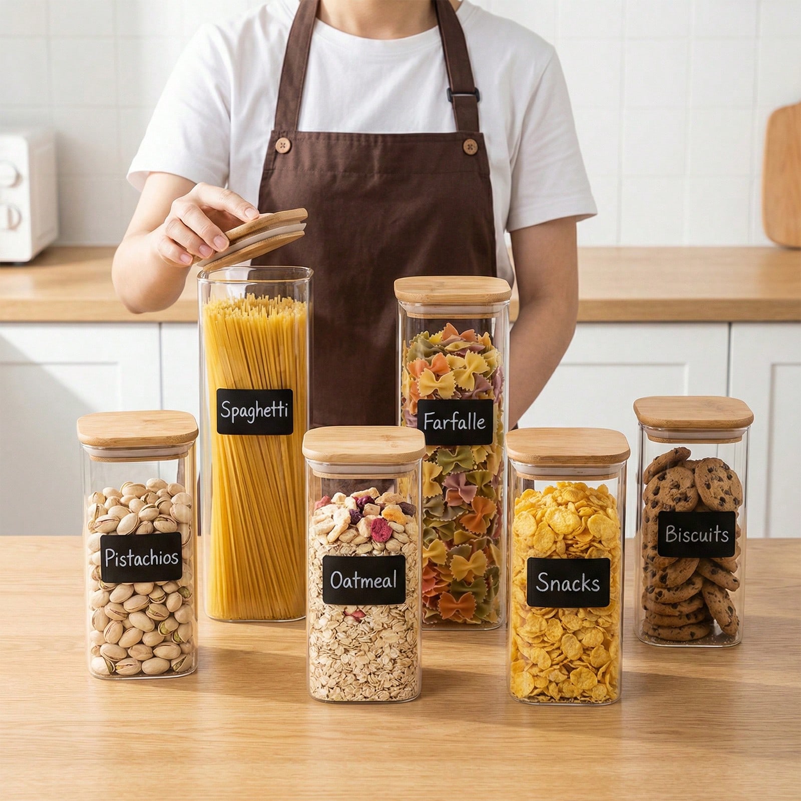 Food Storage Organization - Contenants de stockage alimentaire en verre