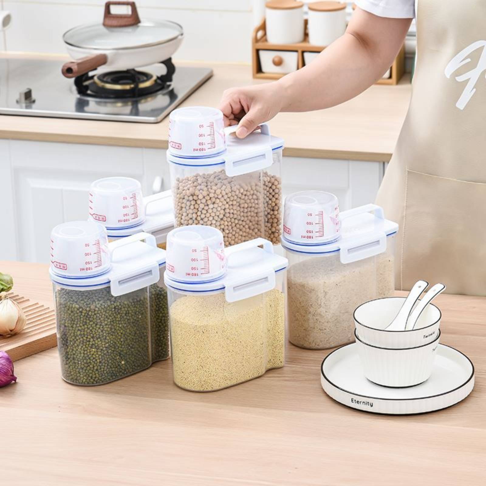 Food Storage Safe - Distributeur de riz sécurisé avec mesure