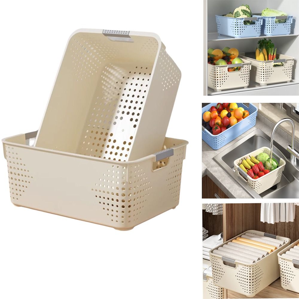 Food Storage Without Plastic - Panier de rangement en plastique durable,