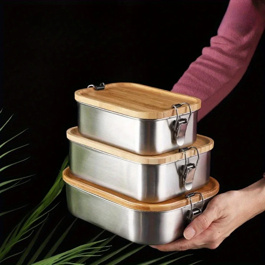 Food Storage On Table - Nouvelle boîte à lunch en acier
