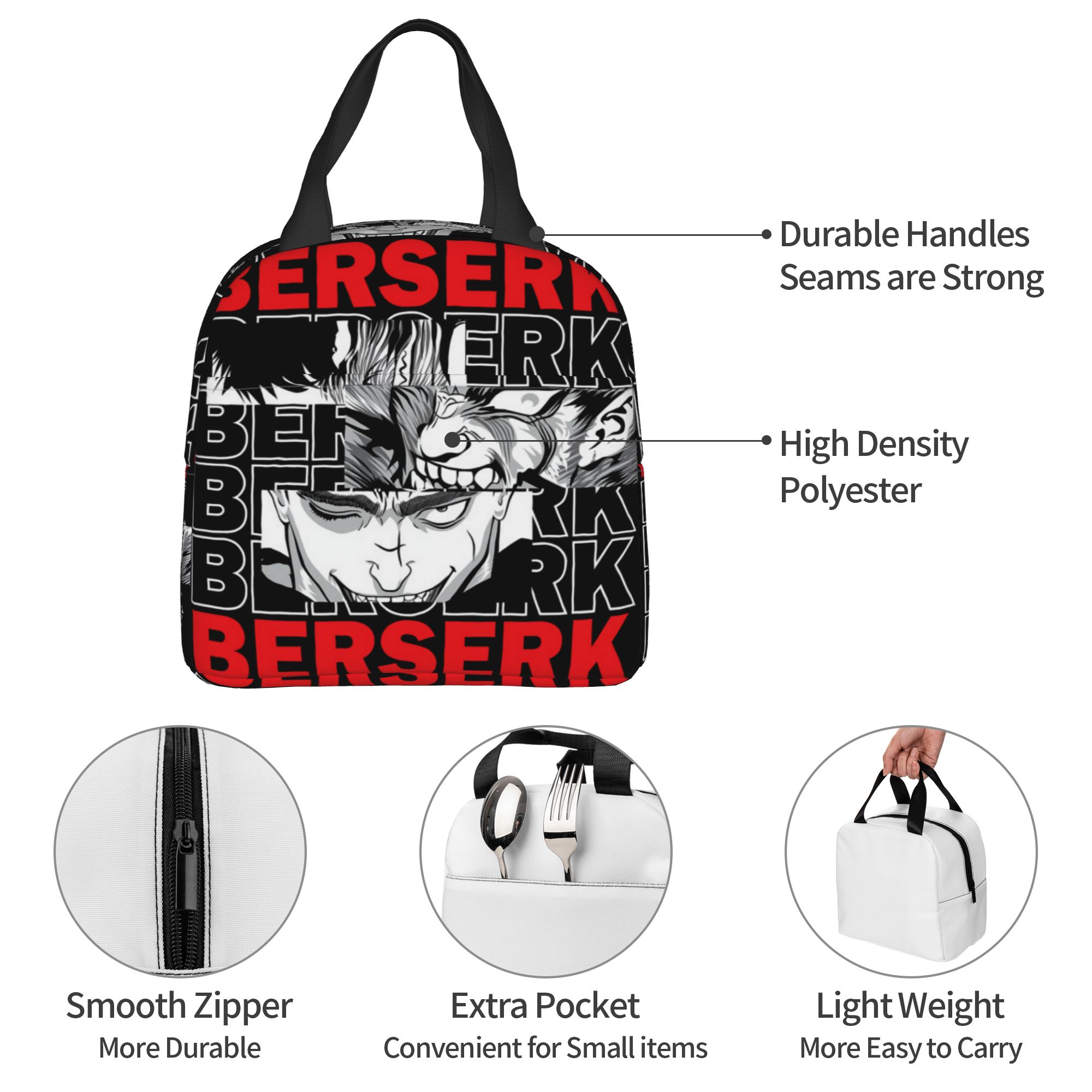 Food Storage Bag Organizer - B-Berserks Sac à lunch isotherme avec