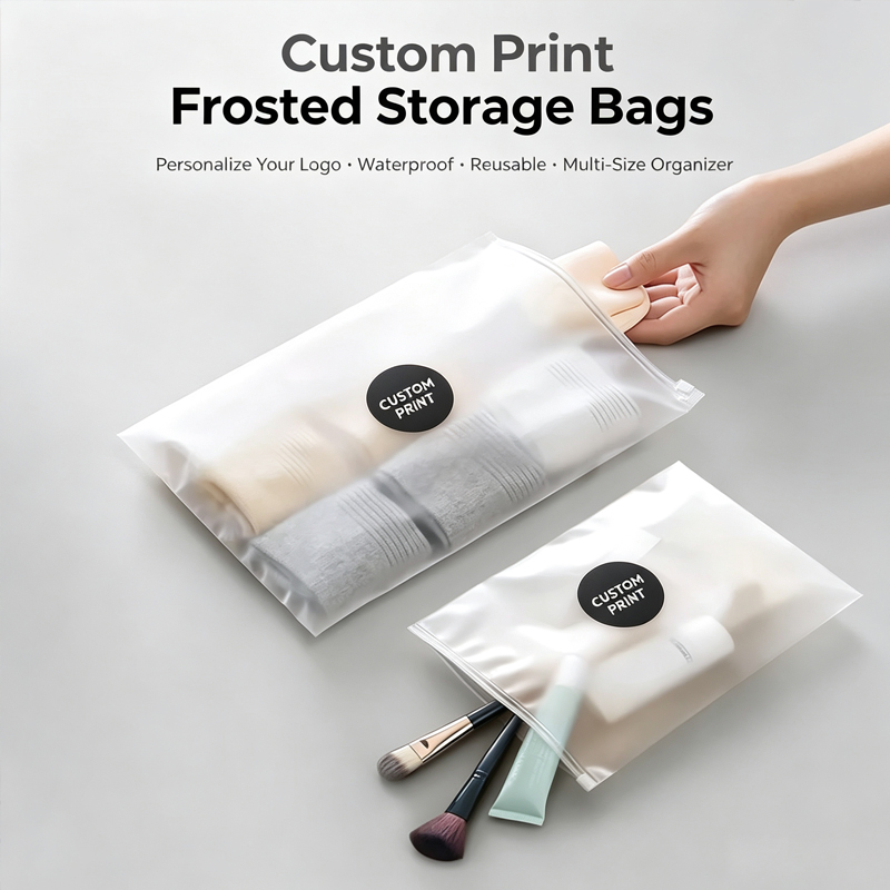 Food Storage Zipper Bags - Sacs à fermeture éclair givrés avec