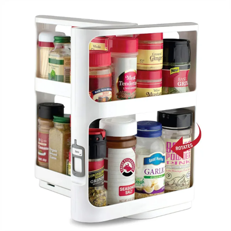 Food Storage Without Plastic - Support rotatif de stockage multicouche, armoire