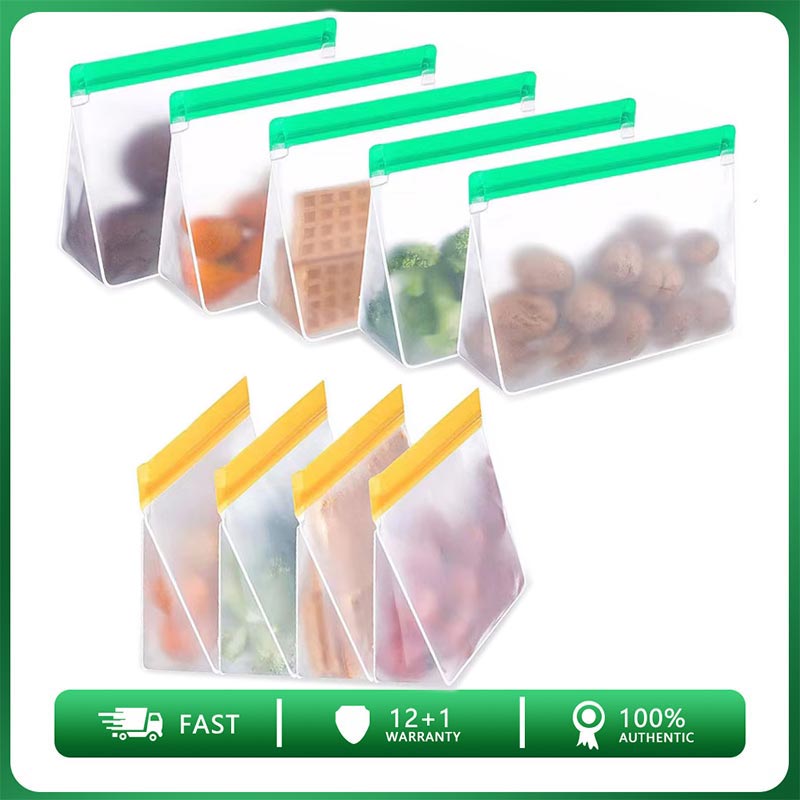 Food Storage Zipper Bags - Sac de conservation des aliments réutilisable,