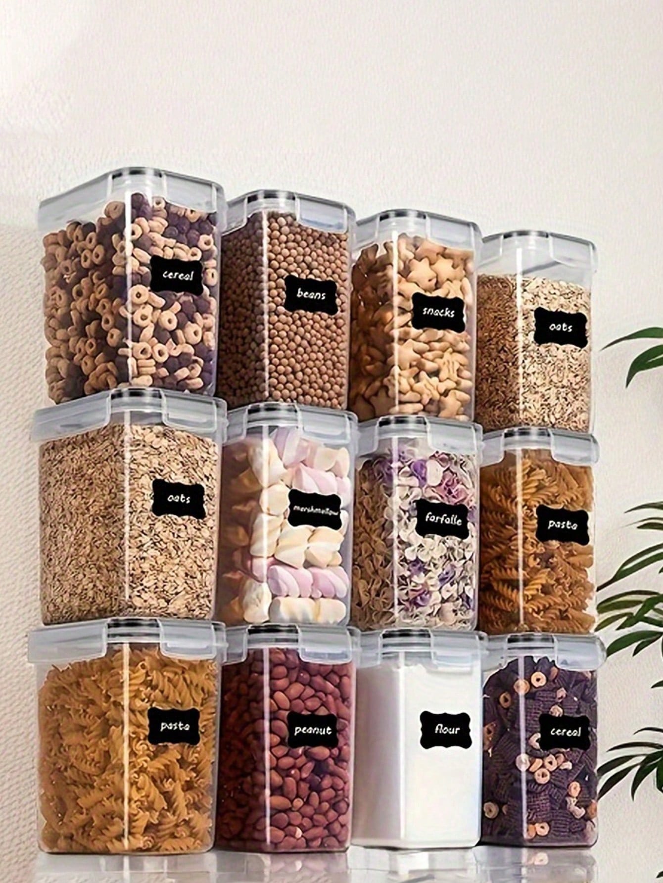 48 contenants hermétiques pour - Food Storage Organization avis et prix