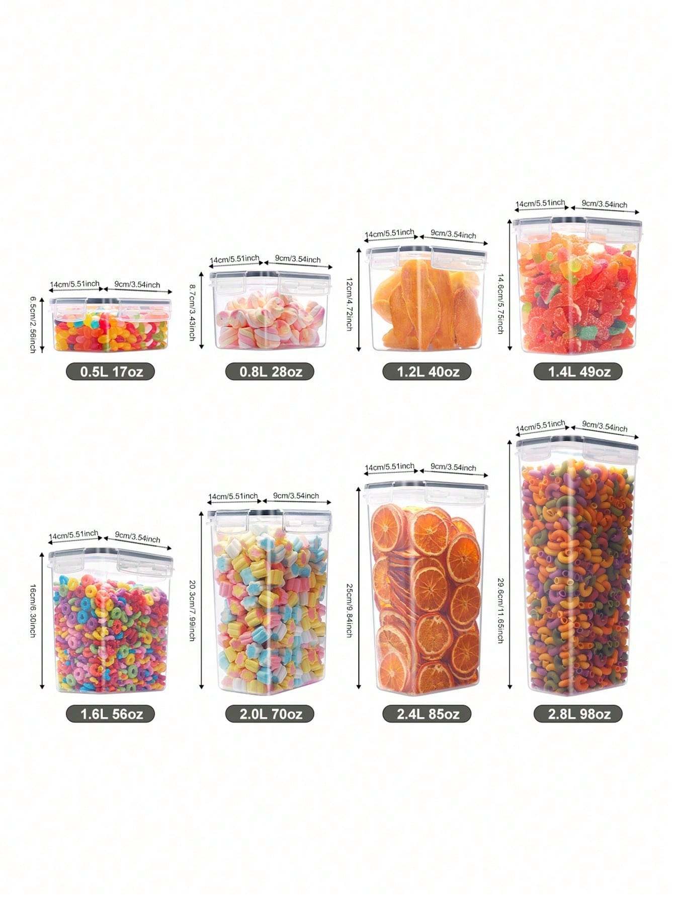 48 contenants hermétiques pour - Food Storage Organization avis et prix