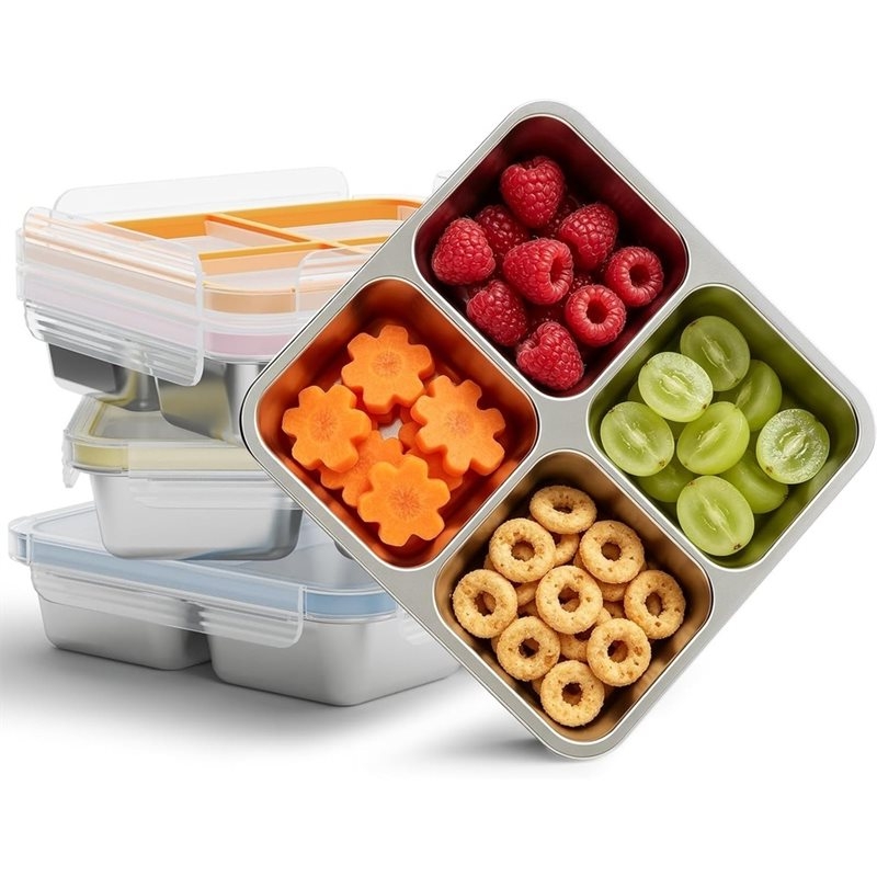 GIGI Lot de 4 contenants à col - Food Storage With Compartments avis et prix