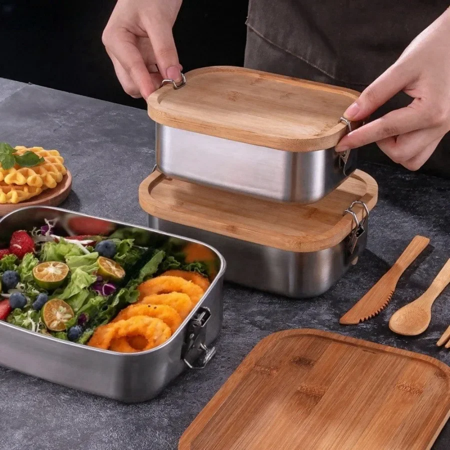 Nouvelle boîte à lunch en acie - Food Storage On Table avis et prix