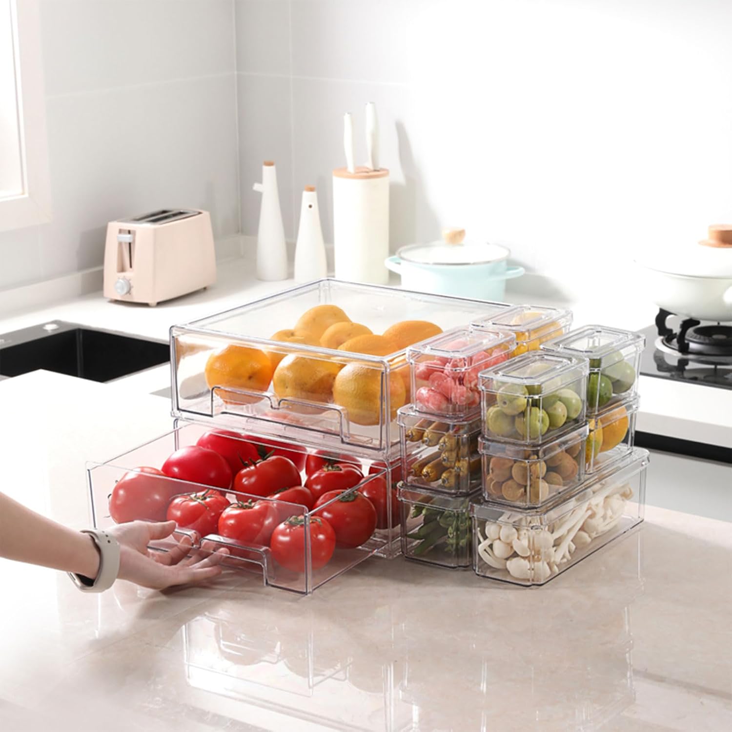 10/14 pièces de bacs de rangem - Food Storage Without Plastic avis et prix