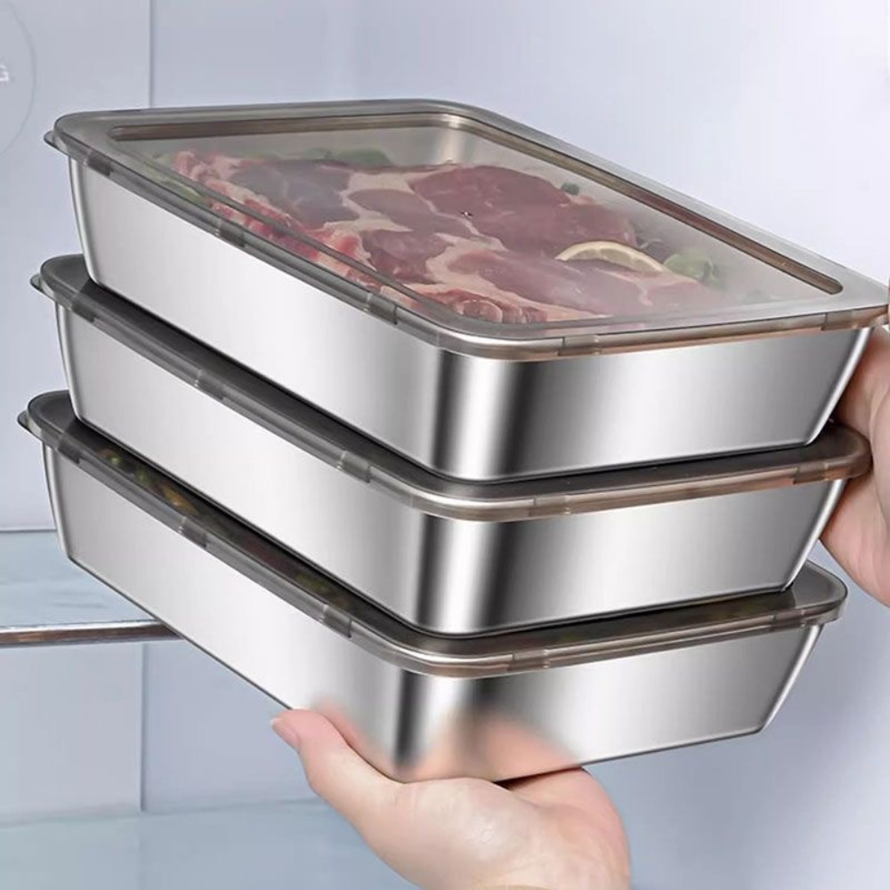 Plateau de service en acier in - Food Storage On Table avis et prix