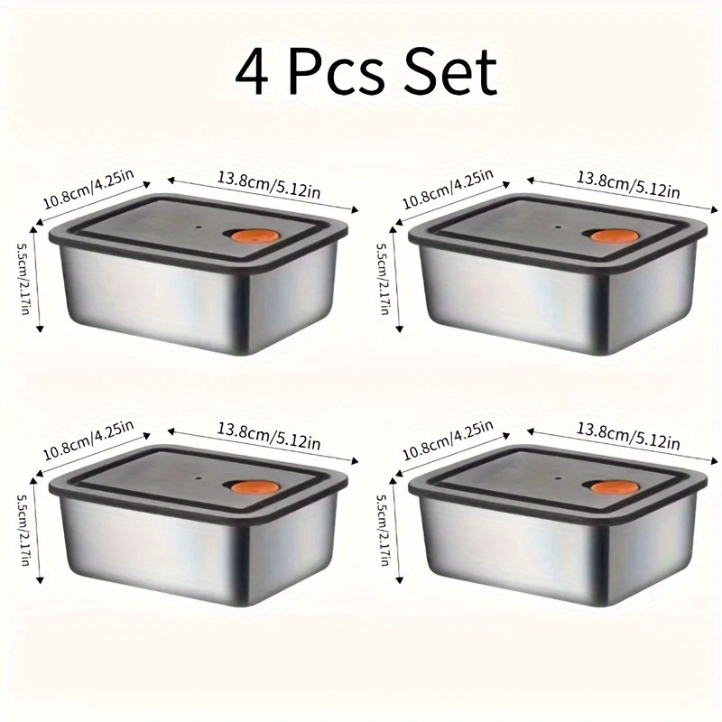 Ensemble de 4 récipients de st - Food Storage Organization avis et prix