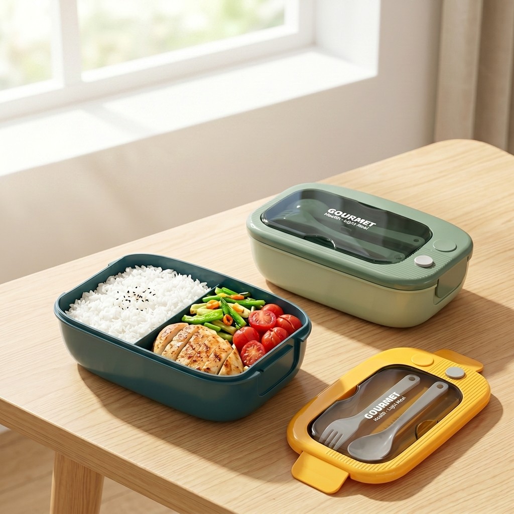 Boîte à bento en plastique mic - Food Storage With Compartments avis et prix
