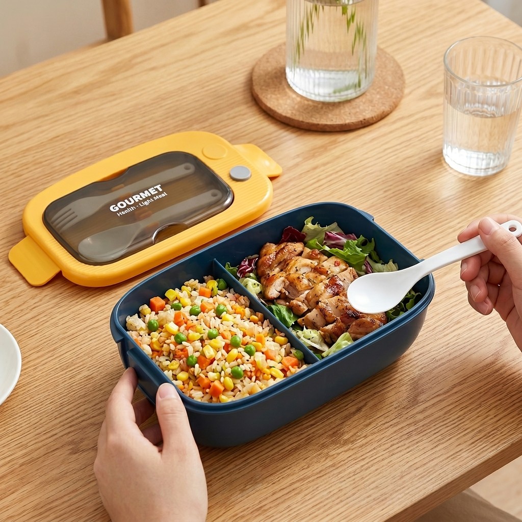 Boîte à bento en plastique mic - Food Storage With Compartments avis et prix