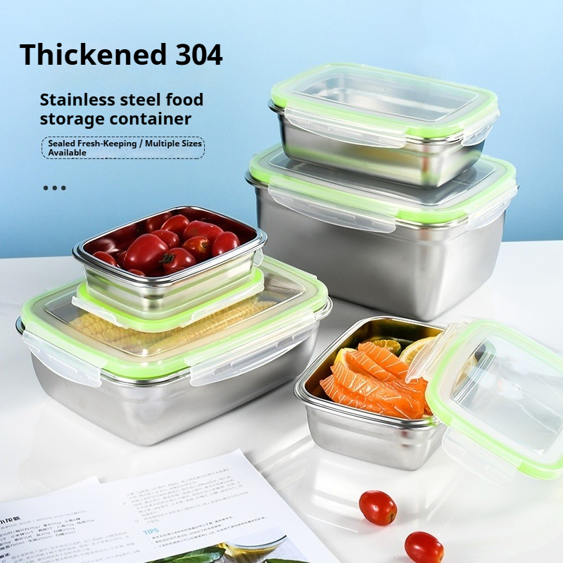 Boîte à déjeuner en acier inox - Food Storage Stackable Containers avis et prix