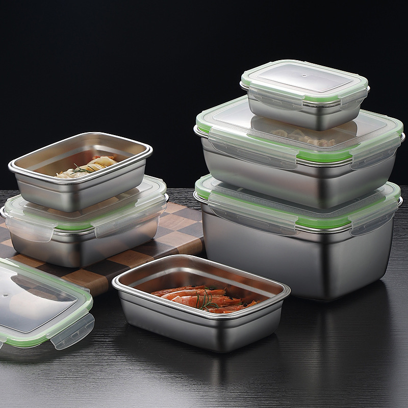 Boîte à déjeuner en acier inox - Food Storage Stackable Containers avis et prix