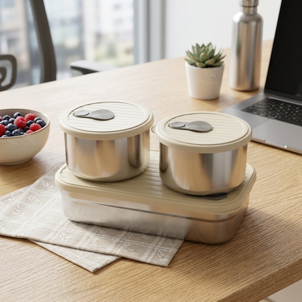 Boîte à bento en acier inoxyda - Food Storage With Compartments avis et prix