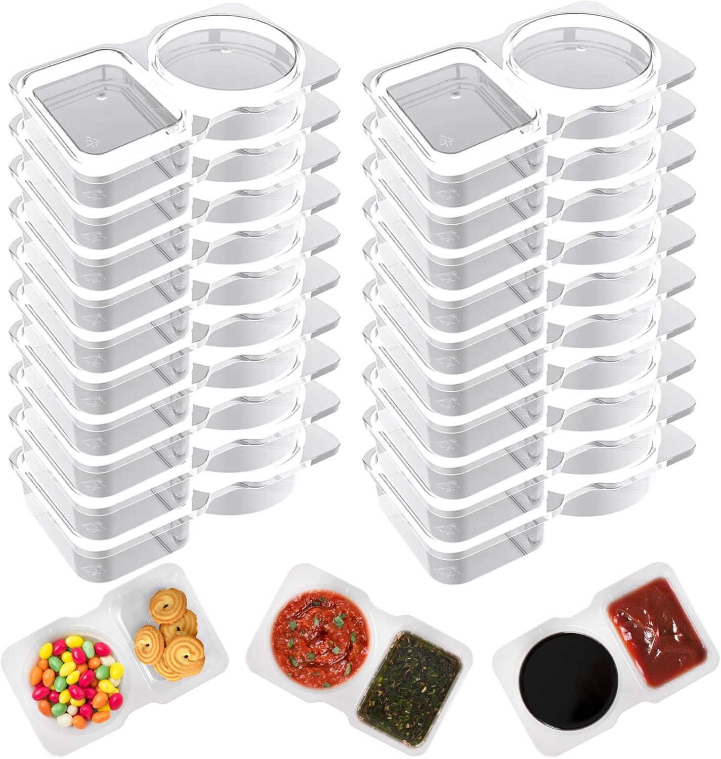 Conteneur à condiments à doubl - Food Storage Without Plastic avis et prix