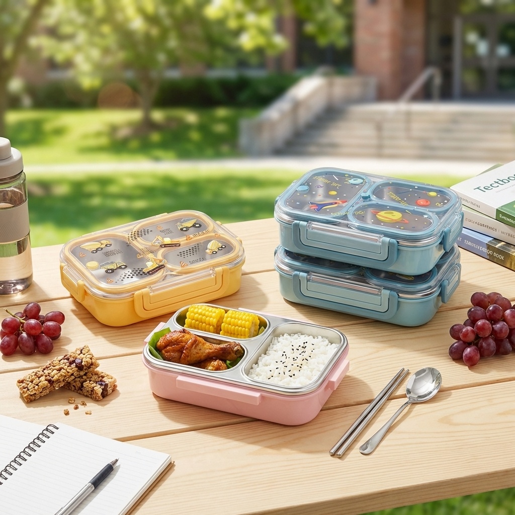 Boîte à bento divisée en acier - Food Storage Safe avis et prix