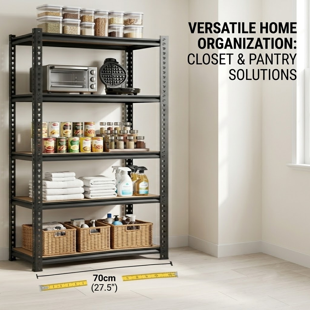 Étagère métallique mince à 5 n - Food Storage No Pantry avis et prix