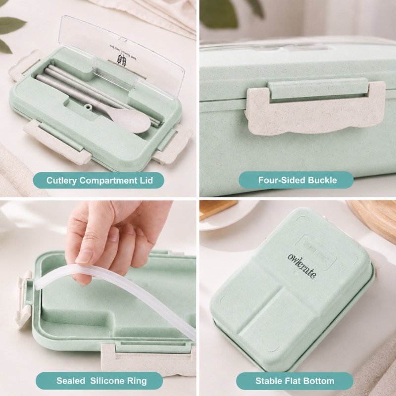 Boîte à lunch en paille de blé - Food Storage Safe avis et prix